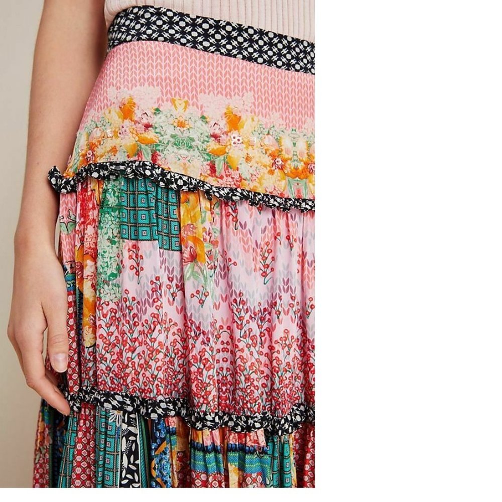 Anthropologie Celina Tiered Maxi Skirt - Picture 4 of 10